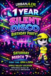 Urban Air Apple Valley Turns One with Ultimate Access & Silent Disco Party