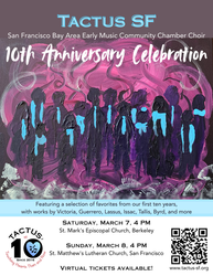 Tactus SF 10th Anniversary Celebration Concerts