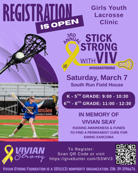 3rd Annual Stick Strong with Viv Lacrosse Clinic