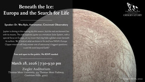 Thomas More Observatory Astronomy Public Lecture Series and Night Sky Viewing