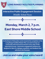 Public Engagement Session - Long Range Facilities Planning - Middle School