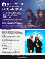 International Public Policy Forum (IPPF) Finals Weekend