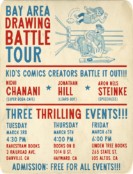 Bay Area Drawing Battle with Nidhi Chanani, Jonathan Hill, and Aron Nels Steinke