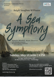 Cambridge Community Chorus Spring Concert: Vaughan Williams' A Sea Symphony