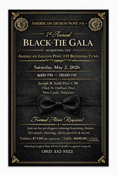 American Legion Post 11 1st Annual Black Tie  Gala