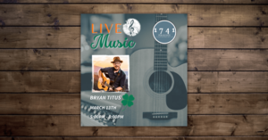 Friday Night Live Music Series Featuring Bryan Titus at 1741 Pub & Grill