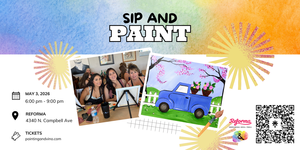 Blue Pickup Sip and Paint at Reforma