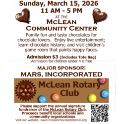 Chocolate Festival - McLean Rotary Club  - March 15,2026