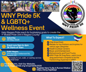 WNY Pride 5K & LGBTQ  Wellness Event