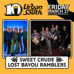 Urban South Brewery Hosts Live Concert with Sweet Crude & Lost Bayou Ramblers