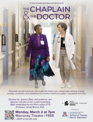 Free sneak preview screening of 'The Chaplain and The Doctor'