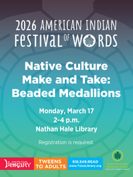 Native Culture Make and Take: Beaded Medallions