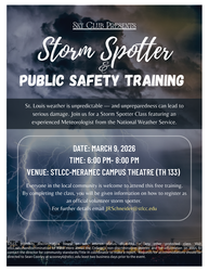 Storm Spotter Class and Public Safety Training -