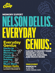 Memory Expert Nelson Dellis at the COOP