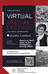 Virtual Event: Haven or Hell? Jews in the Philippines During WWII