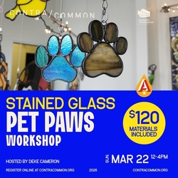 Sip + Solder Pet Paws: Stained Glass Workshop hosted by Deke Cameron