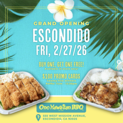 Island Flavors Arrive in North County as Ono Hawaiian BBQ Opens in Escondido
