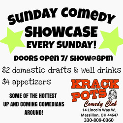 Sunday FREE Comedy Showcase at Krackpots Comedy Club