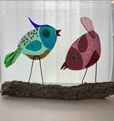 MAACM The Love Birds Fused Glass Class