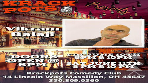 Comedian Virkam Balaji at Krackpots Comedy Club