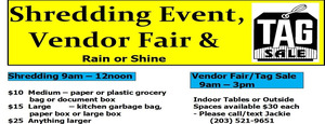 Shredding Truck/Vendor Fair/Tag Sale - June 11th at St Margaret Mary Church