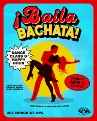 ¡Baila Bachata! Dance Class & Happy Hour