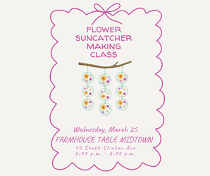 Flower Suncatcher Making Class