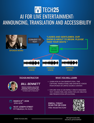 AI for Live Entertainment: Announcing, Translation and Accessibility