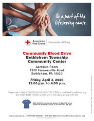 Bethlehem Township Community Center Blood Drive