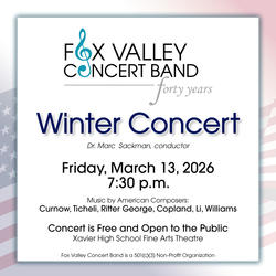 Fox Valley Concert Band Winter Concert