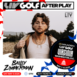 Bailey Zimmerman to Perform at Maaden LIV Golf Virginia!