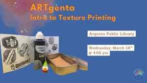 ARTgenta: Intro To Texture Printing (Registration Required)