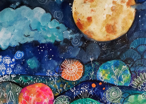 Workshop: Paint with Paige (Moonlight Florals)  