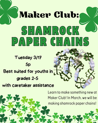 Maker Club: Shamrock Paper Chains