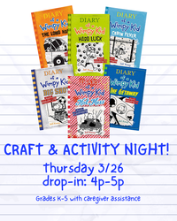 Wimpy Kid Craft Night