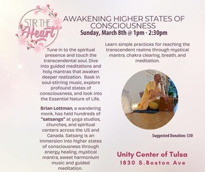 Wandering Monk Brian Lottman at Unity Center of Tulsa