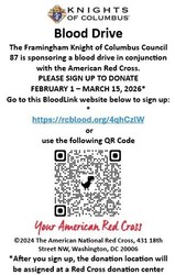 Framingham Khights of Columbus Blood Drive