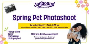 Joybound People & Pets presents: Spring Pet Photoshoot
