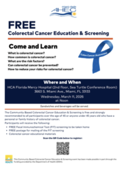 Colorectal Cancer Education & Screening
