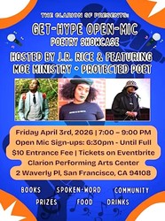 Clarion SF Presents Get-Hype Open-Mic Poetry Showcase