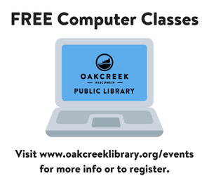 Free Computer Classes at Oak Creek Public Library