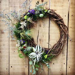 Patchwork Mother's Day Air Plant Wreaths Craft Workshop