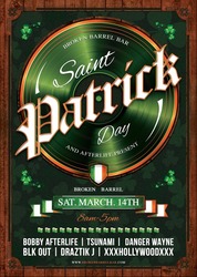 St Patrick's Day at Broken Barrel - March 14th W/ Afterlife