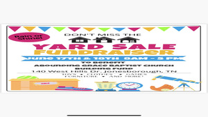 Abounding Grace Baptist Church Yard Sale Fundraiser