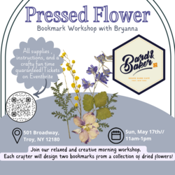 Pressed Flower Bookmark Workshop
