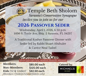 Passover Seder at Temple Beth Sholom