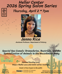 Heller Center 2026 Spring Salon Series