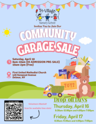 Tri-Village Nursery School Community Garage Sale