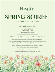 Hospice of Westchester to Host Spring Soirée at Le Jardin du Roi