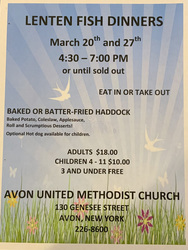 Lenten Fish Dinners